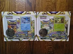 Pokemon Sword & Shield Brilliant Stars 3Pack Blister Glaceon Leafeon Set SEALED 820650850011 - Image 1