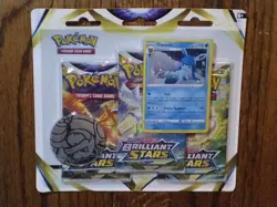 Pokemon Sword & Shield Brilliant Stars 3Pack Blister Glaceon Leafeon Set SEALED 820650850011 - Image 2