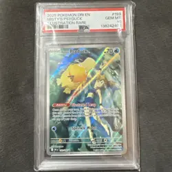 Pokemon Misty's Psyduck 193/182 Illustration Rare ENG 2025 PSA 10 - Image 1