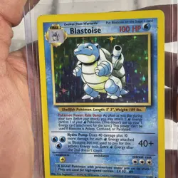 Blastoise - 2/102 Base Set Unlimited Holo Rare Pokemon - MP Vintage Pokemon WOTC - Image 4
