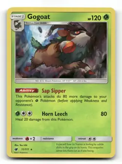Gogoat 11/111 - Crimson Invasion Holo - Pokemon Card NM/M - Image 1