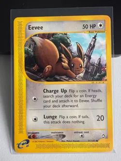 Pokemon Eevee Evoli 75/147 Aquapolis E-Reader Series English Vintage 2002 WOTC - Image 3