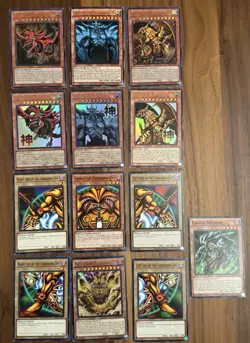 Yu-Gi-Oh Slifer Obelisk Ra God Set (EN + JP) + Complete Exodia w/ Necross NM - Image 2