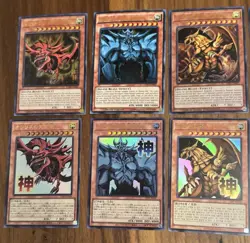 Yu-Gi-Oh Slifer Obelisk Ra God Set (EN + JP) + Complete Exodia w/ Necross NM - Image 4