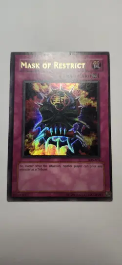 Yugioh! LP Mask of Restrict - LON-018 - Ultra Rare - Unlimited Edition MP - Image 1