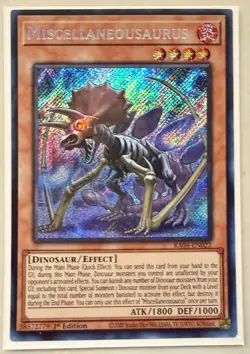 Yugioh Miscellaneousaurus RA04-EN022 1st Edition Secret Rare NM - Image 1