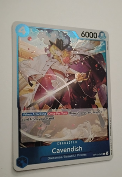 CAVENDISH ONE PIECE CARD GAME RARE SHINY FOIL BANDAI TRADING CARD OP10-045 R NR - Image 3