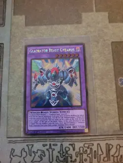 YUGIOH GLADIATOR BEAST GYZARUS PGL2-EN079 GOLD 1ST ED NM - Image 1