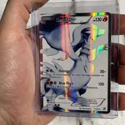 Reshiram Full Art 113/114 Black & White Holo LP Lightly Played 2011 Pokemon Card - Image 2