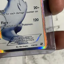 Reshiram Full Art 113/114 Black & White Holo LP Lightly Played 2011 Pokemon Card - Image 3