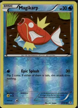 Magikarp Common Generations 22/83 Water Reverse Holo Pokemon Card - Image 1
