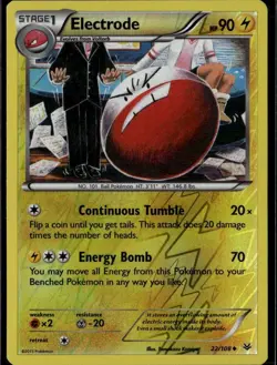 Electrode Uncommon XY Roaring Skies 22/108 Lightning Reverse Holo Pokemon Card - Image 1