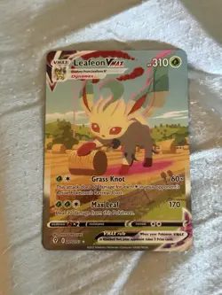 Leafeon Vmax Alt Art Secret Rare 205/203 Evolving Skies Pokemon Card NM - Image 1