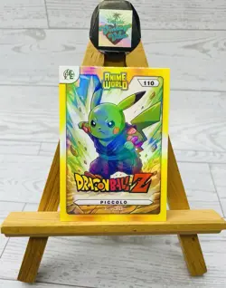 Pikachu as Anime Cosplay Dragon Ball Z Piccolo Non-Pokemon Fan Art Holo Card - Image 1