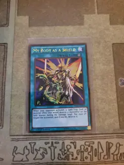 YUGIOH MY BODY AS A SHIELD PLG2-EN074 GOLD 1ST ED VLP - Image 1