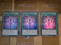 YUGIOH 3X RANK-UP-MAGIC LIMITED BARIANS FORCE YS13-ENV02 ULTRA 1ST ED LP - Image 1