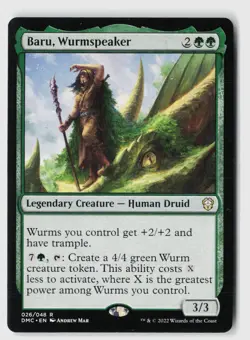 Baru, Wurmspeaker #26 (NM) Dominaria United DMC Magic MTG - Image 1
