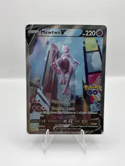 Mewtwo V (Alternate Full Art) 072/078 Pokemon GO Holo - Image 1