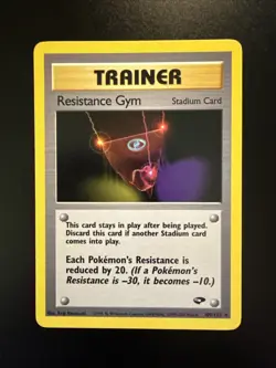 Gym Challenge 109/132 Resistance Gym Rare Trainer Pokemon - Image 1