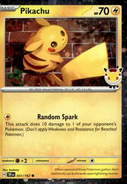 Pikachu (Pokemon Day 2026) 051/162 Holo Miscellaneous Cards & Product Pokemon NM - Image 1