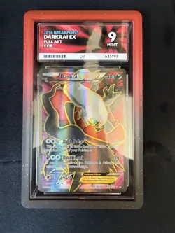 Pokemon TCG Darkrai-EX Breakpoint 118/122 Full Art Ace 9 - Image 1