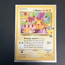 Pokemon Pikachu TCG Celebrations Birthday Promo Holo Card #24 Near Mint- Mint - Image 1