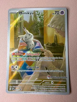 Mimikyu 075 Pokemon Center Exclusive Scarlet & Violet Stamped Promo - Image 1