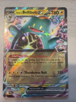 🪶Pokemon TCG Ionos Bellibolt ex 053/159 Journey Together Double Rare Holo NM - Image 1