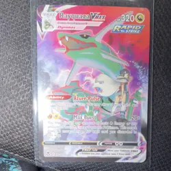 POKEMON SW-SILVER TEMPEST RAYQUAZA VMAX ULTRA RARE FULL ART HOLO TG20/TG30 - Image 1