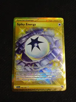 Pokemon TCG Spiky Energy 190/159 Journey Together Secret Rare Gold - Image 1