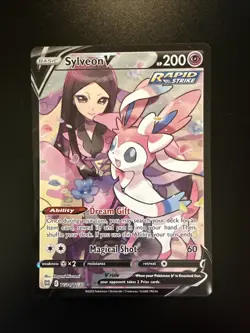 Sylveon V TG14/TG30 Brilliant Stars Trainer Gallery Ultra Rare Holo Pokemon - Image 1