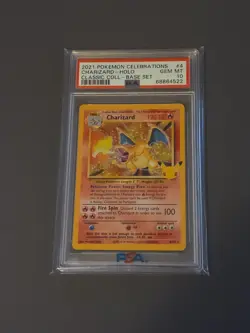 2021 POKEMON CELEBRATIONS CLASSIC COLL #4 CHARIZARD-HOLO PSA 10 - Image 1