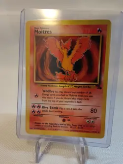 Pokemon TCG Moltres Fossil 27 Regular Unlimited Rare NM LP - Image 3