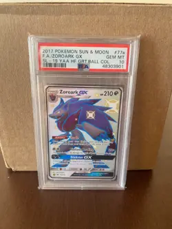 Zoroark GX 77a/73 Full Art Holo Alt Pokemon 2017 Shining Legends PSA 10 GEM MINT - Image 1