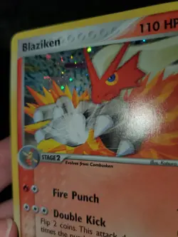 Blaziken 1/17 Holo Swirl Pokemon TCG POP Series 1 Rare Card NM Near Mint - Image 5
