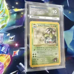 Pokemon Erikas Venusaur Holo Card 4/132 Gym Challenge Ace 10 Pop 1 Mega Swirl 💫 - Image 2