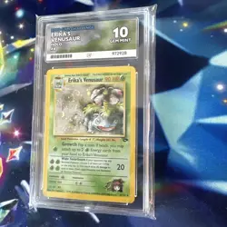 Pokemon Erikas Venusaur Holo Card 4/132 Gym Challenge Ace 10 Pop 1 Mega Swirl 💫 - Image 3