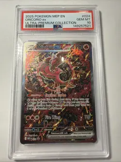 2025 POKEMON MEP EN-ME BLACK STAR PROMO #024 ORICORIO EX PSA 10 - Image 1