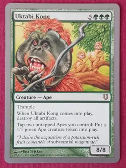 Magic The Gathering UNHINGED UKTABI KONG green card MTG - Image 1