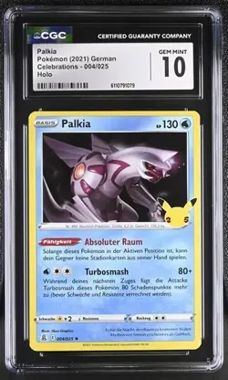 Palkia 004/025 HOLO Pokemon Celebrations Karte Deutsch PSA CGC 10 - Image 1