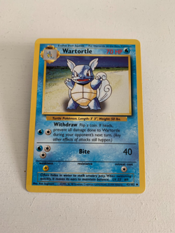 POKEMON WARTORTLE BASE SET 42/102, WOTC. 1999, STAGE 1. - Image 1