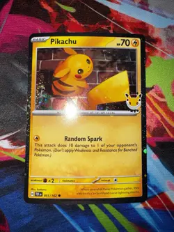 Pokemon Day 30th Anniversary Pikachu 051 /162 Stamped 2026 Promo NM - Image 1