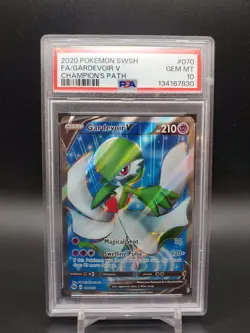 2020 Gardevoir V 070/073 Champion’s Path PSA 10 Pokemon TCG - Image 1