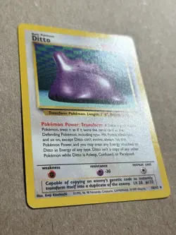 Ditto Fossil Set 18/62 Unlimited Non-Holo Rare Pokemon TCG WOTC 1999 NM - Image 4