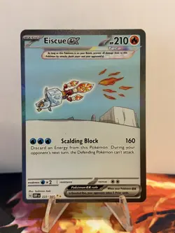 Pokemon TCG Eiscue EX 222/197 Special Illustration Rare Holo Obsidian Flames - Image 1