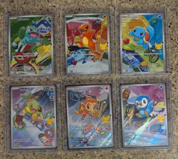 Pokemon TCG First Partner Illustration Collection Bulbasaur Charmander Squirtle - Image 1