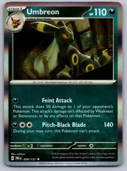 NM Umbreon Prismatic Evolutions 059/131 Holo Rare Pokemon - Image 1