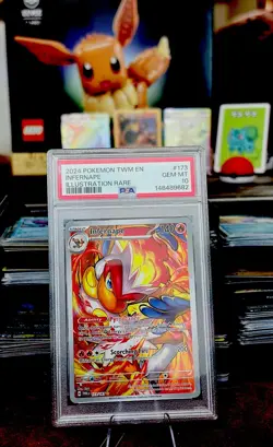 Infernape 173/167 PSA 10 Full Art IR Twilight Masquerade Pokemon 2024 - Image 2