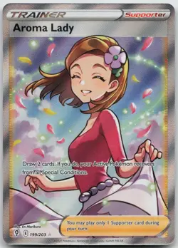 Aroma Lady 199/203 Ultra Rare Evolving Skies Pokemon NM/M - Image 1
