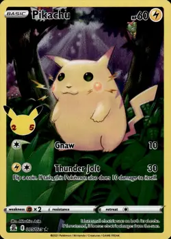 Pikachu 005/025 Holo Rare Celebrations Pokemon Holo - Image 1